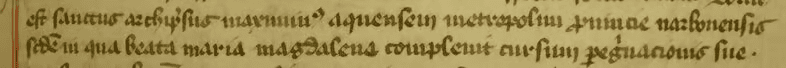 A section of text from a medieval manuscript (MS Lat 89)