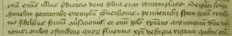 A section of text from a medieval manuscript (MS Lat 89)