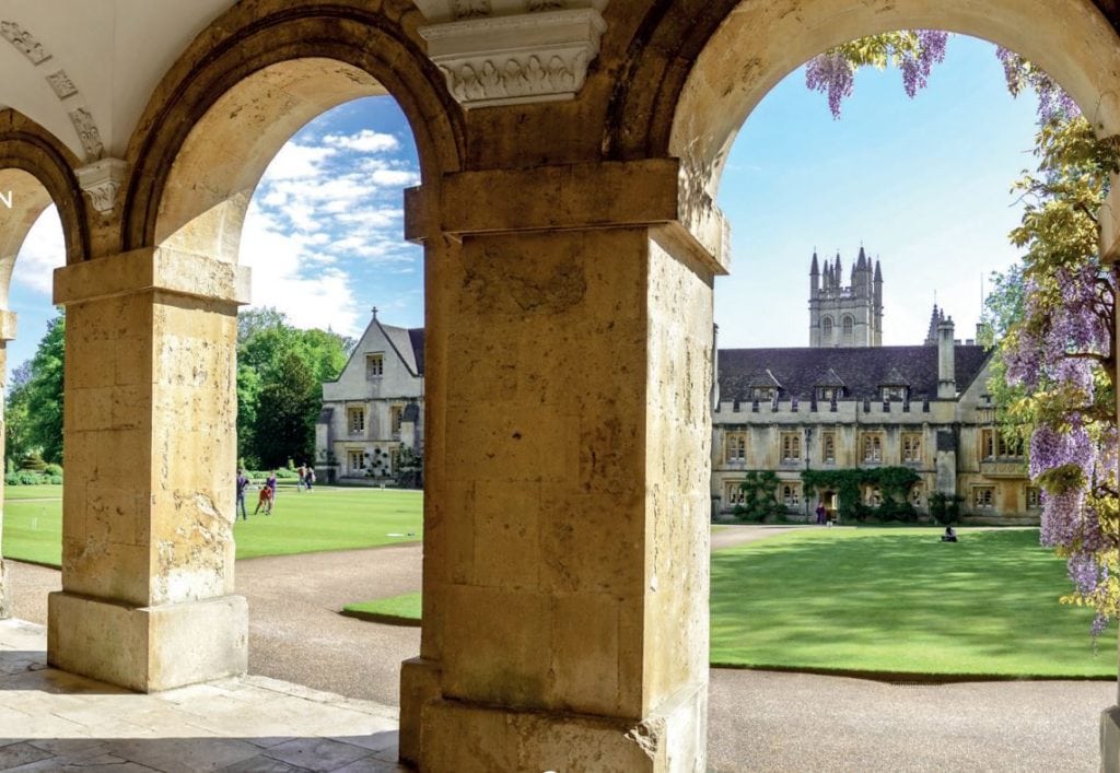 The colonnade of New Building, Magdalen College