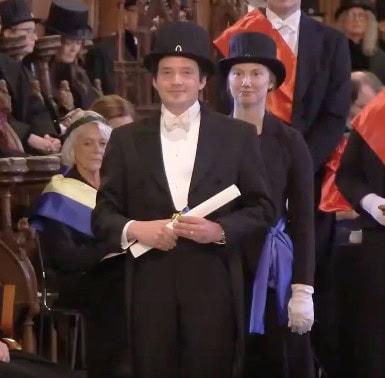 Magdalen Fellow Professor Jeremias Adams-Prassl receiving an honorary doctorate from the University of Lund.