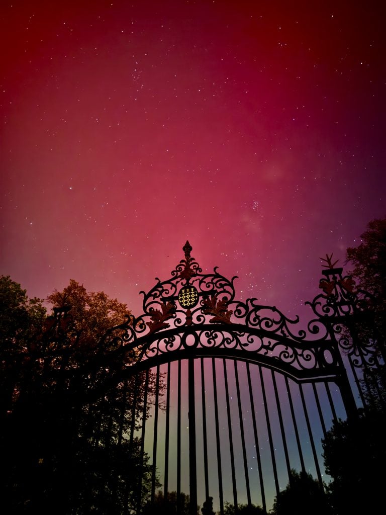 Northern Lights over the Addison's gate