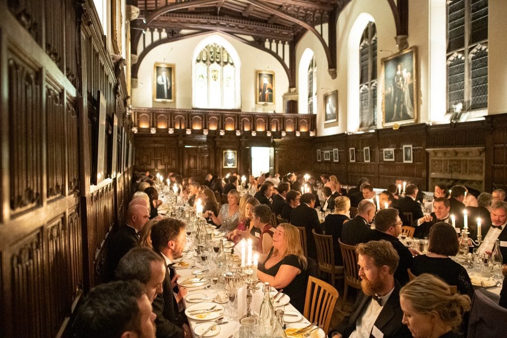Gaudy Dinner in Magdalen College Hall