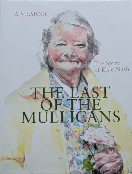A book cover, including a photograph of Elsie Nash holding some flowers