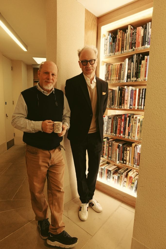 Peter Kessler and Tony Quin standing with the collection