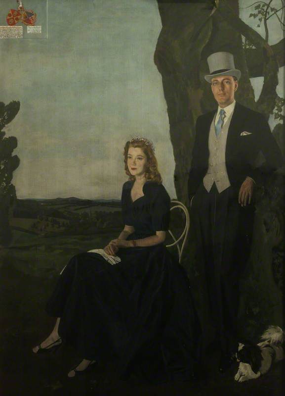 Alfred Reginald Thomson's portrait of Lascelles-Hadwen and Lady Julia, which now hangs in the President's Lodgings.