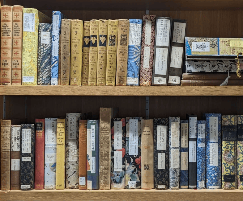 Some of the books that Lascelles-Hadwen rebound himself.